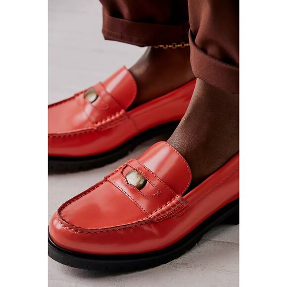 New Free People Liv Loafer Coral Fusion Women Size 8.5 - Picture 8 of 9